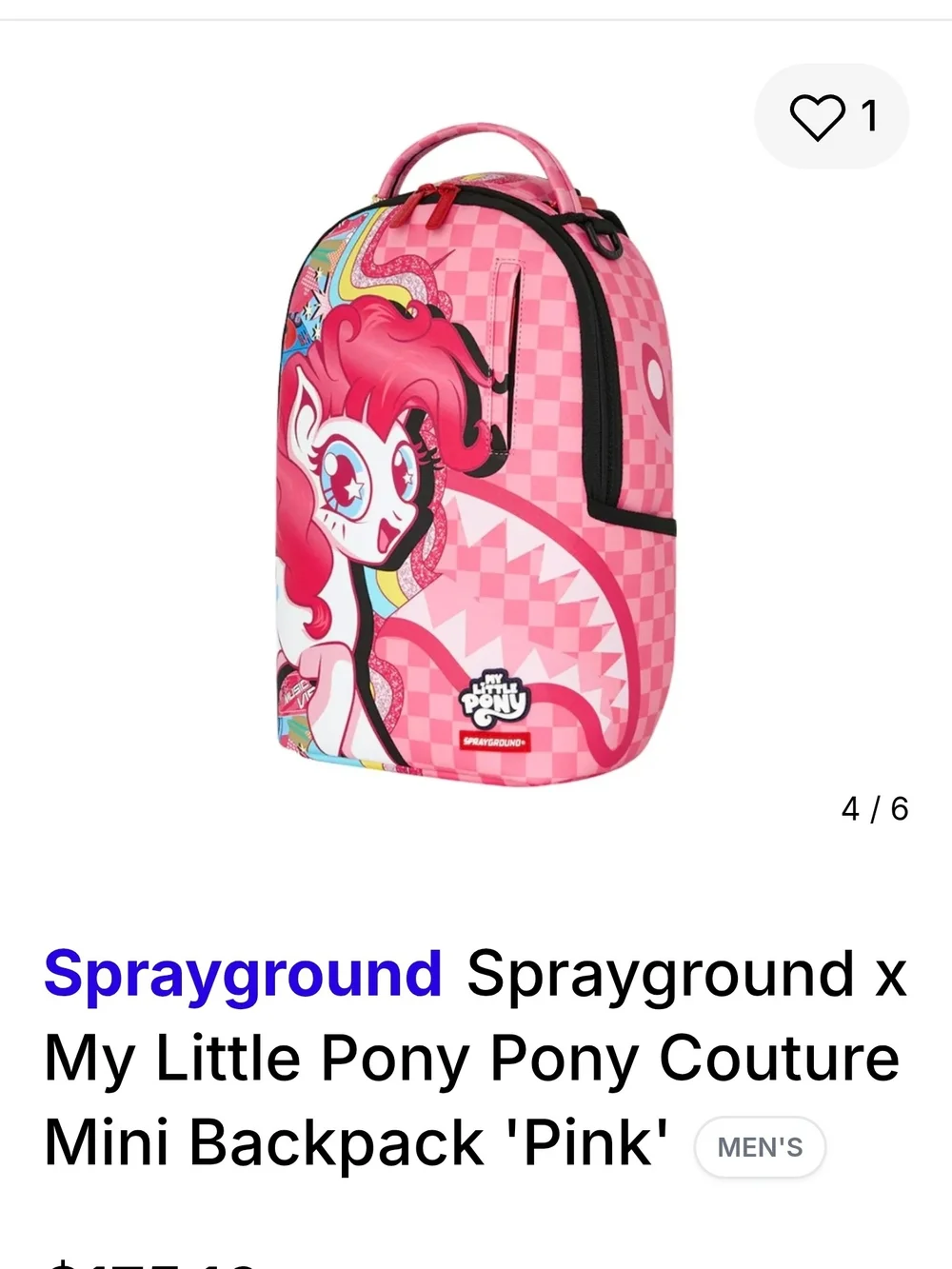 Sprayground Pink My Little Pony Mini Backpack